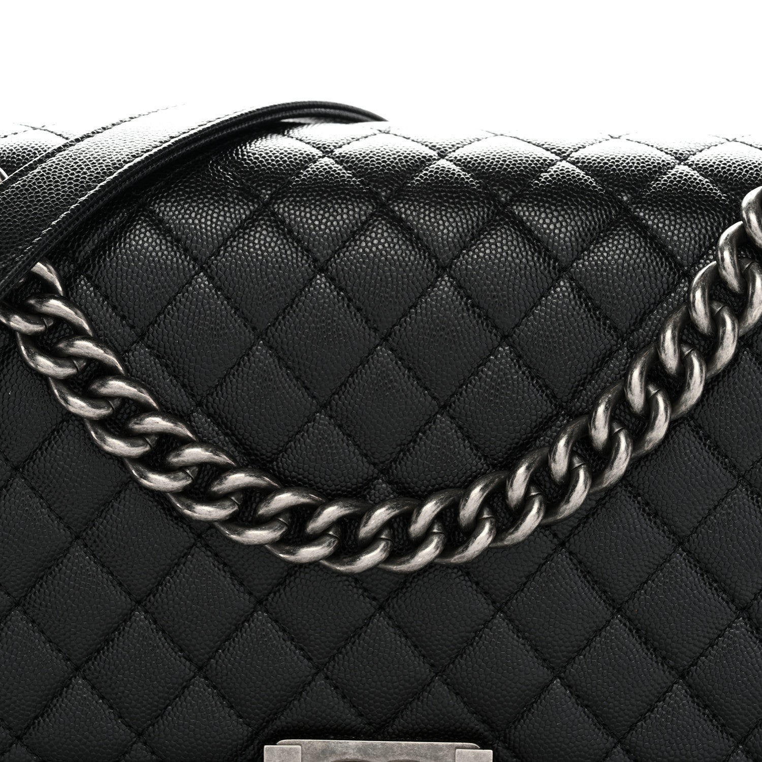 Chanel Caviar Quilted New Medium Boy Flap Black 9 of 12