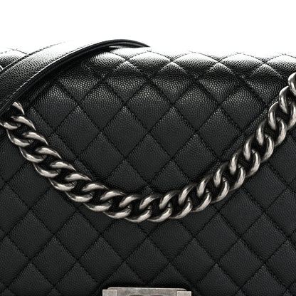 Chanel Caviar Quilted New Medium Boy Flap Black 9 of 12