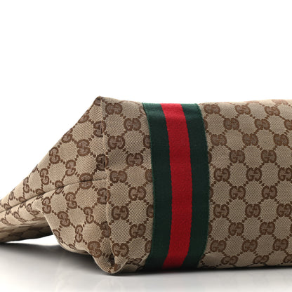 Gucci Monogram Web Large Jolie Tote Brown 8 of 10