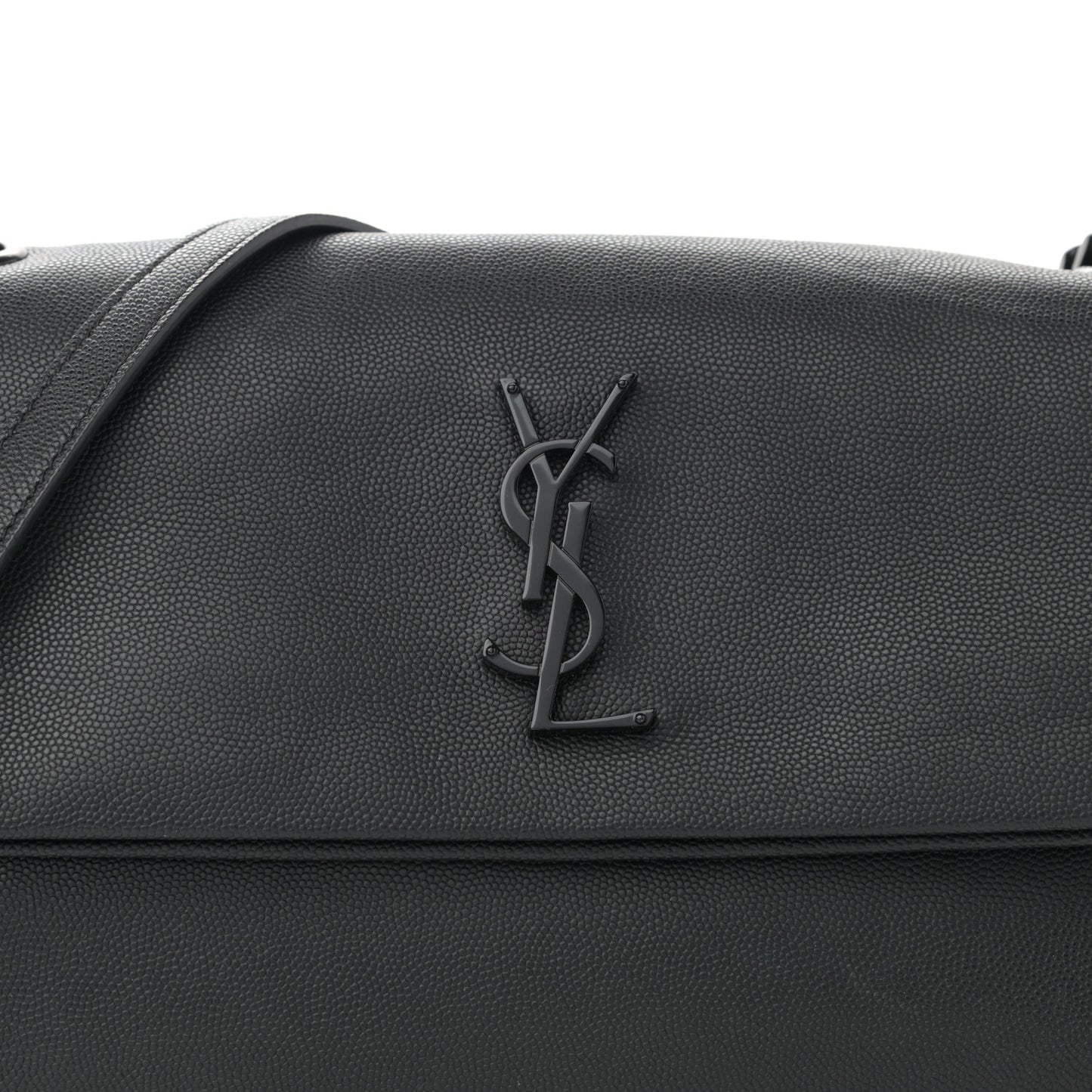 Grain De Poudre Medium West Hollywood Monogram Fold-Over Black