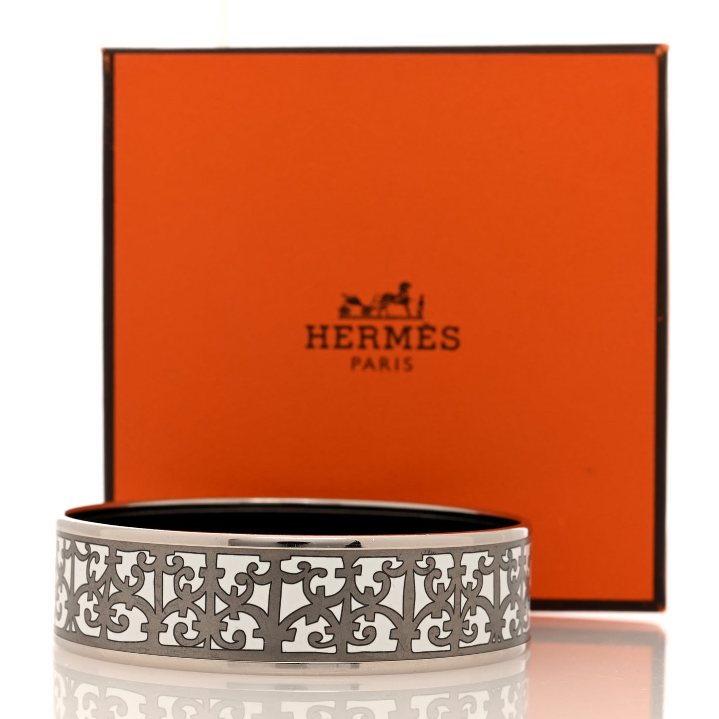 Enamel Printed Wide Balcons du Guadalquivir Bracelet 70 Silver