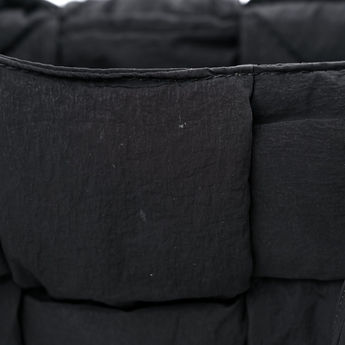 Nylon Intrecciato Padded Tech Cassette Bag Black
