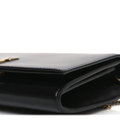 Saint Laurent Glossy Calfskin Monogram Chain Wallet Black 10 of 10