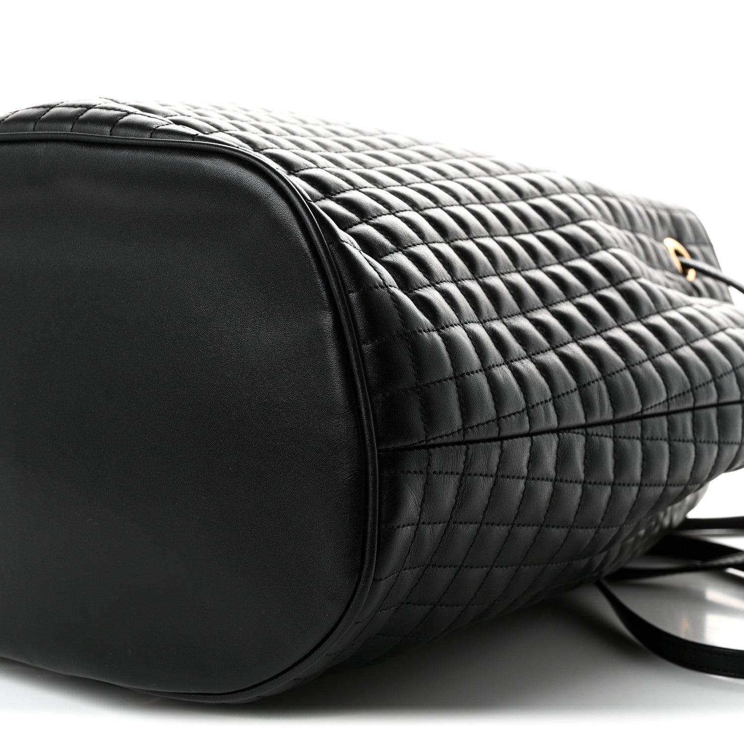 Celine Calfskin Quilted Small C Backpack Black Black 10 of 10