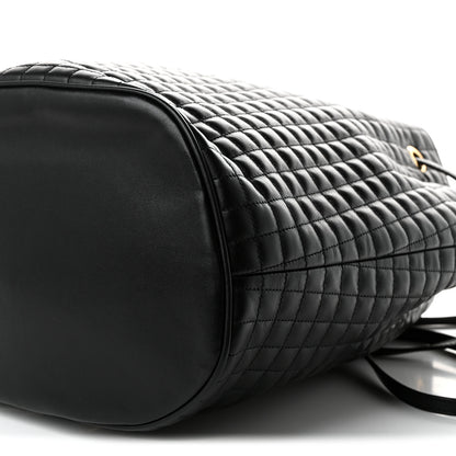 Celine Calfskin Quilted Small C Backpack Black Black 10 of 10