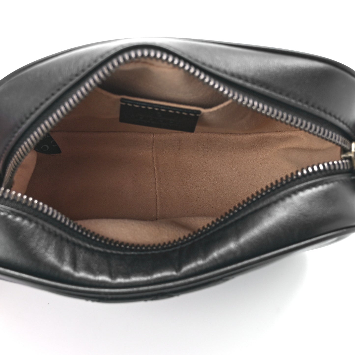 Calfskin Matelasse Mini GG Marmont Chain Shoulder Bag Black