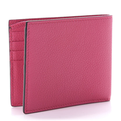 Gucci Grained Calfskin Logo Bi-Fold Wallet Box Pink Green 3 of 7