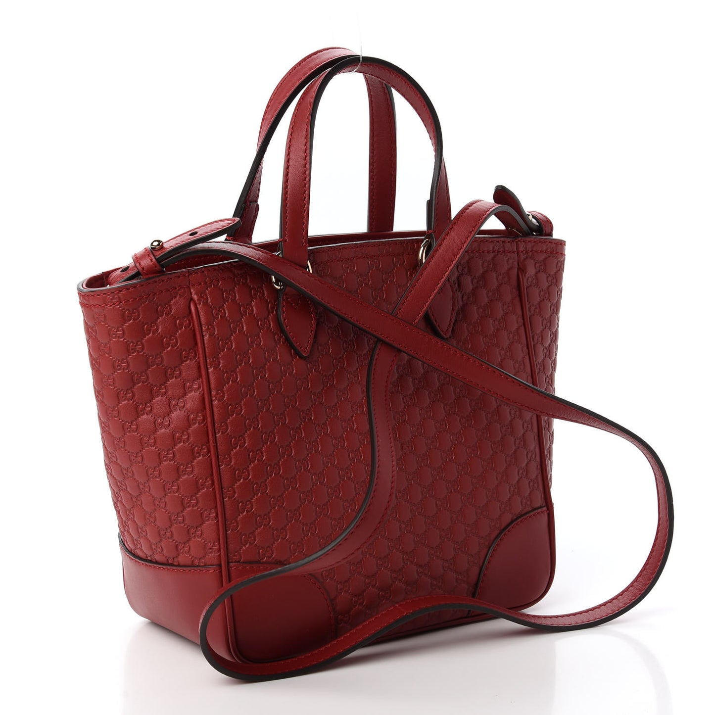 Microguccissima Small Bree Tote Red