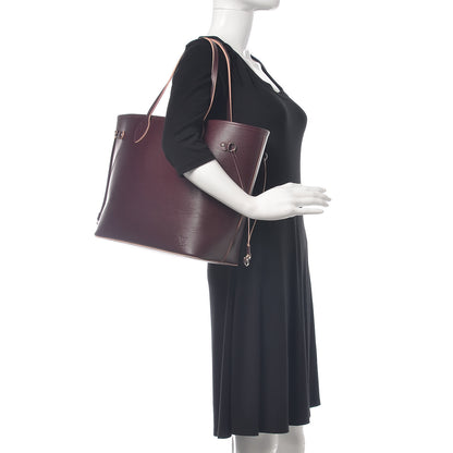 Louis Vuitton Epi Neverfull MM Prune Rose Poudre 2 of 13