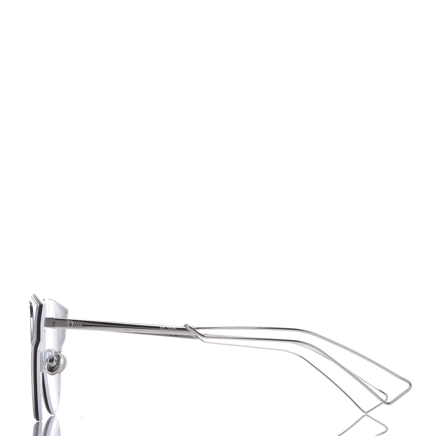 Sculpt Cat Eye Sunglasses Shiny Palladium