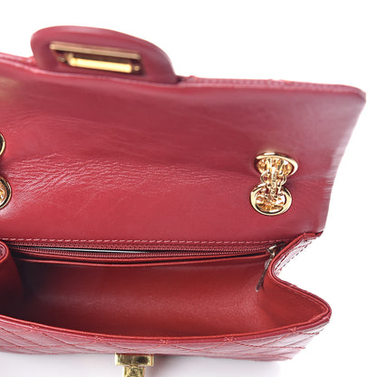 Chanel Aged Calfskin Quilted 2.55 Reissue Mini Flap Red 5 of 10