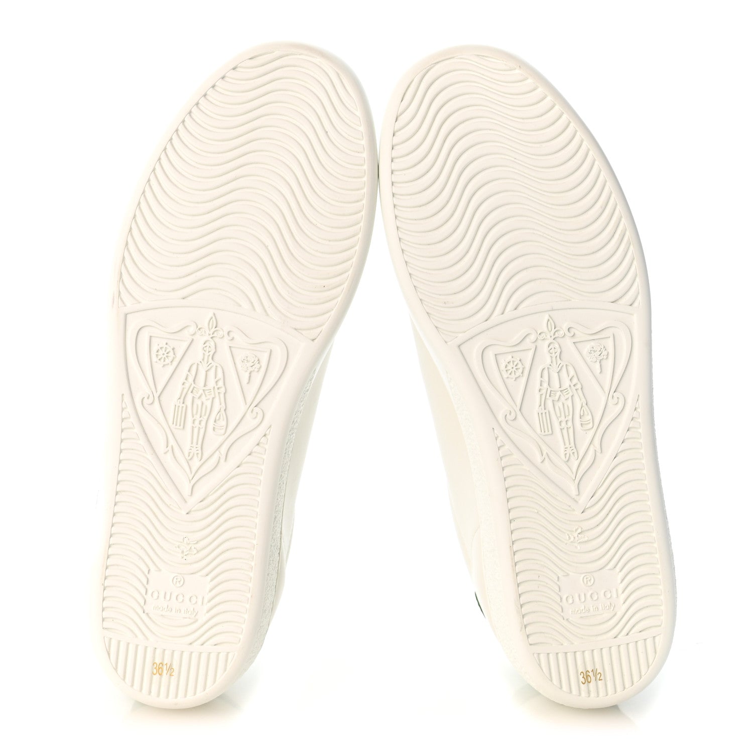 Gucci Evolution Calfskin Cat Womens Ace Sneakers 36.5 White New Shamrock 6 of 10