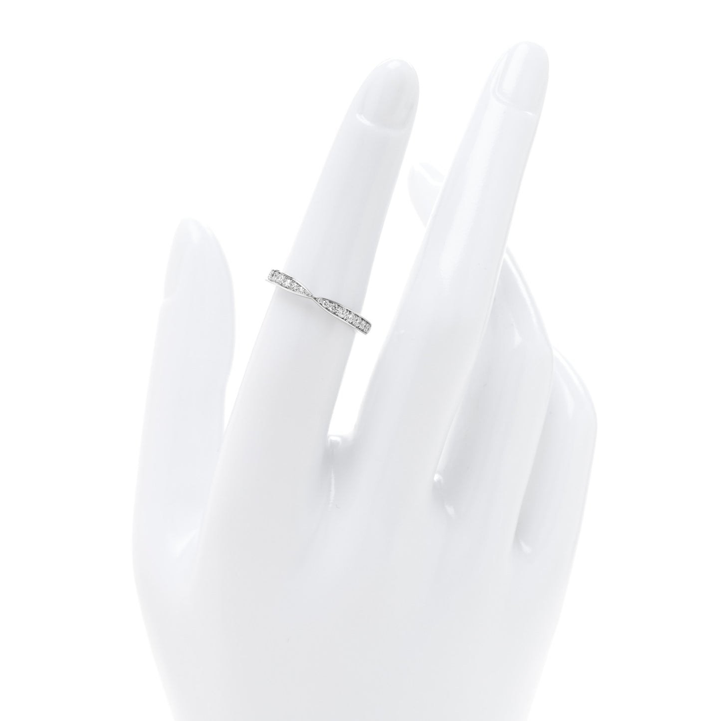 Platinum Diamond Harmony Bead-set Band Ring 51 5.75