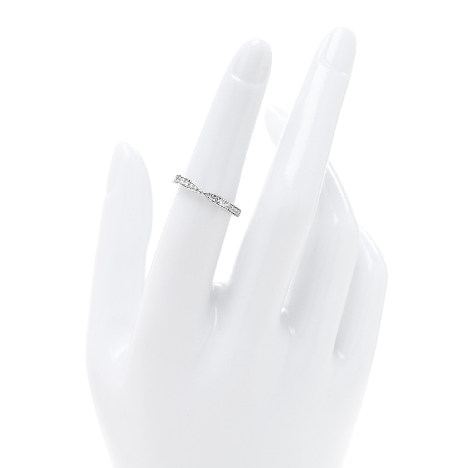 Tiffany Platinum Diamond Harmony Bead-set Band Ring 51 5.75 2 of 5