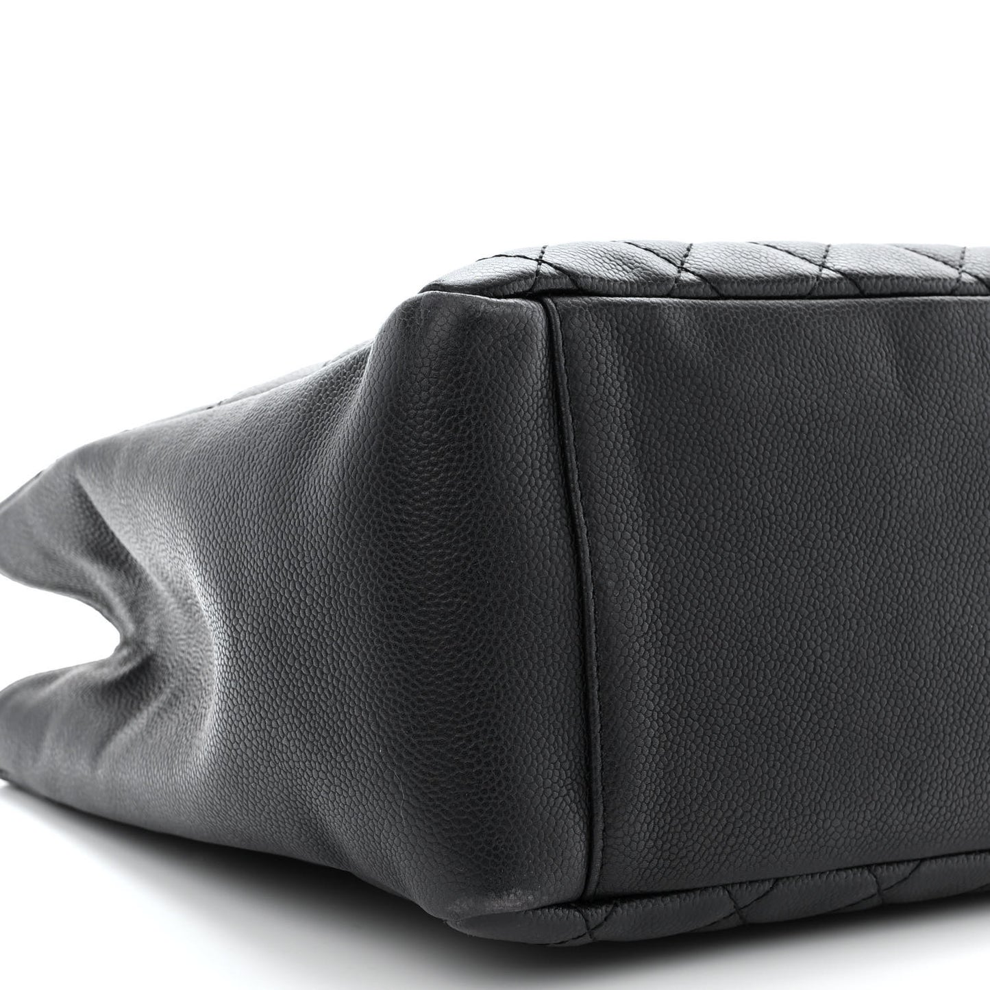 Caviar Quilted Grand Shopping Tote GST Black