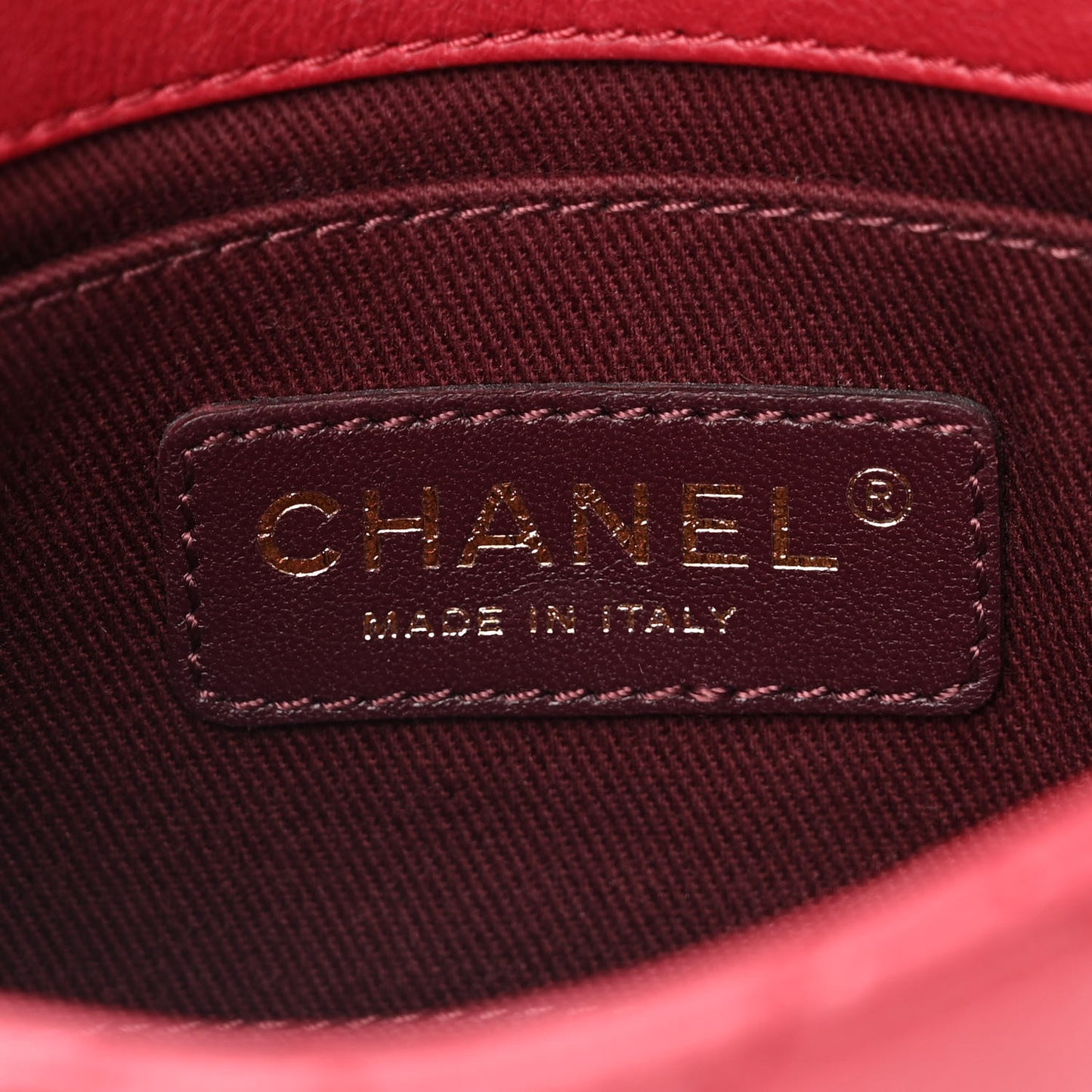 Calfskin Quilted Mini Urban Day Flap Red