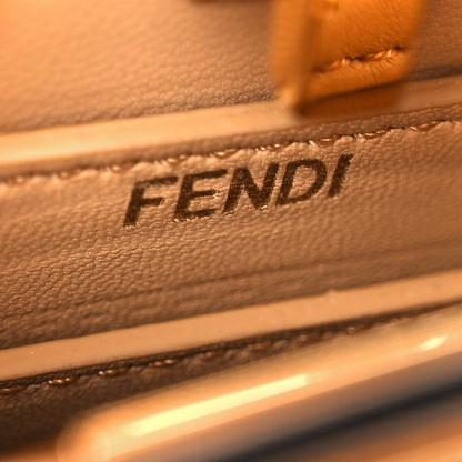Fendi Shiny Nappa Petite Peekaboo I SEE U Satchel Miele Scuro 8 of 12