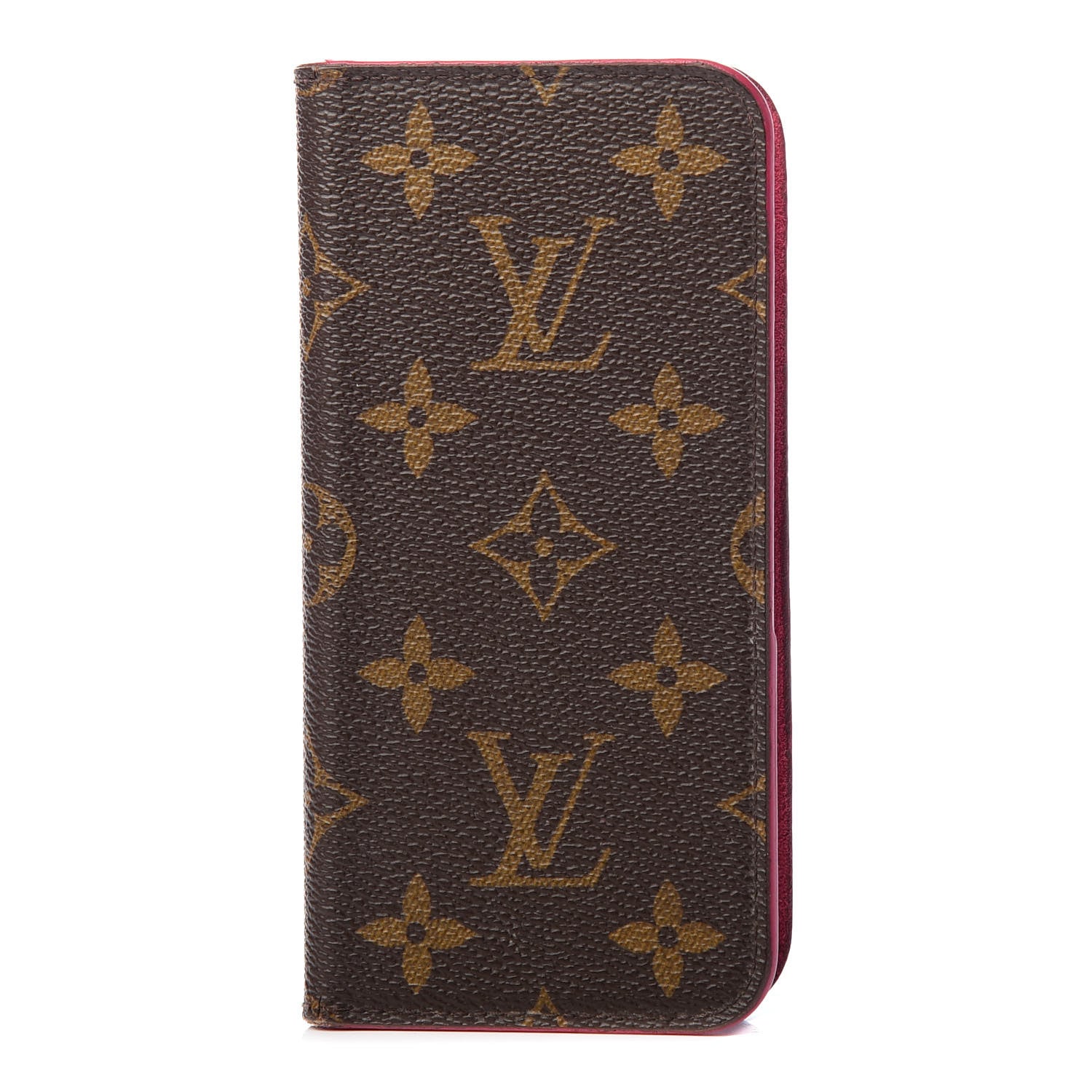 Louis Vuitton Monogram iPhone X Folio Case Rose Pop 1 of 7