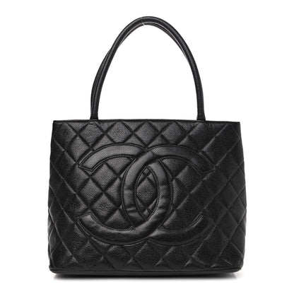 Chanel Caviar Quilted Medallion Tote Black 1 of 4