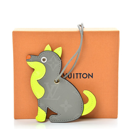 Louis Vuitton Monogram Titanium Dog Name Tag 4 of 4