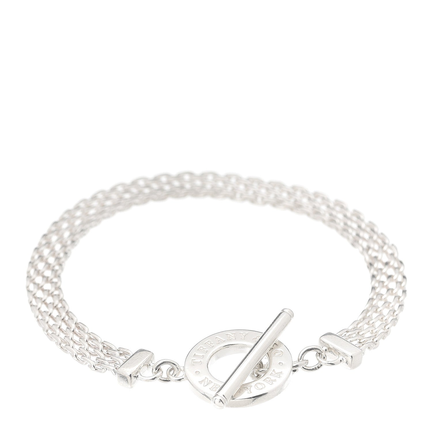 Tiffany Sterling Silver Somerset Toggle Bracelet 1 of 5