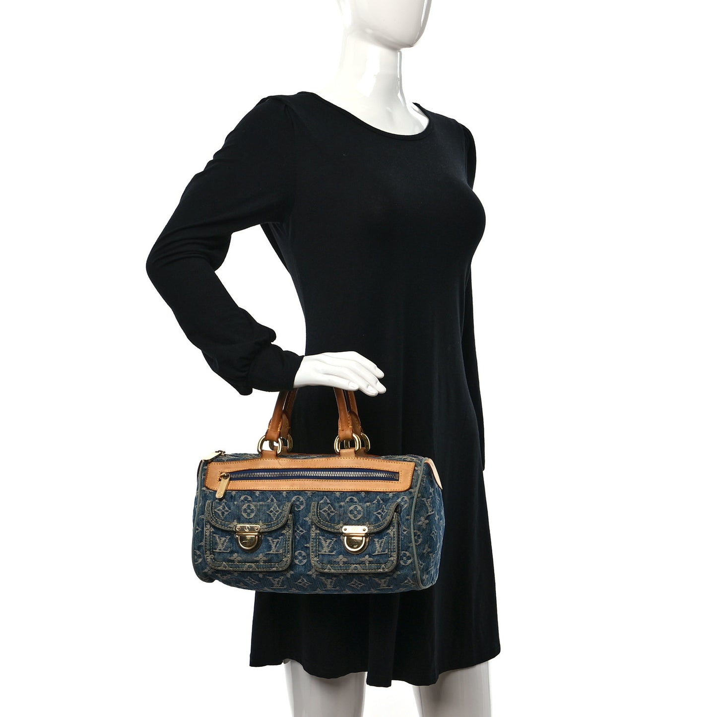 Monogram Denim Neo Speedy Blue