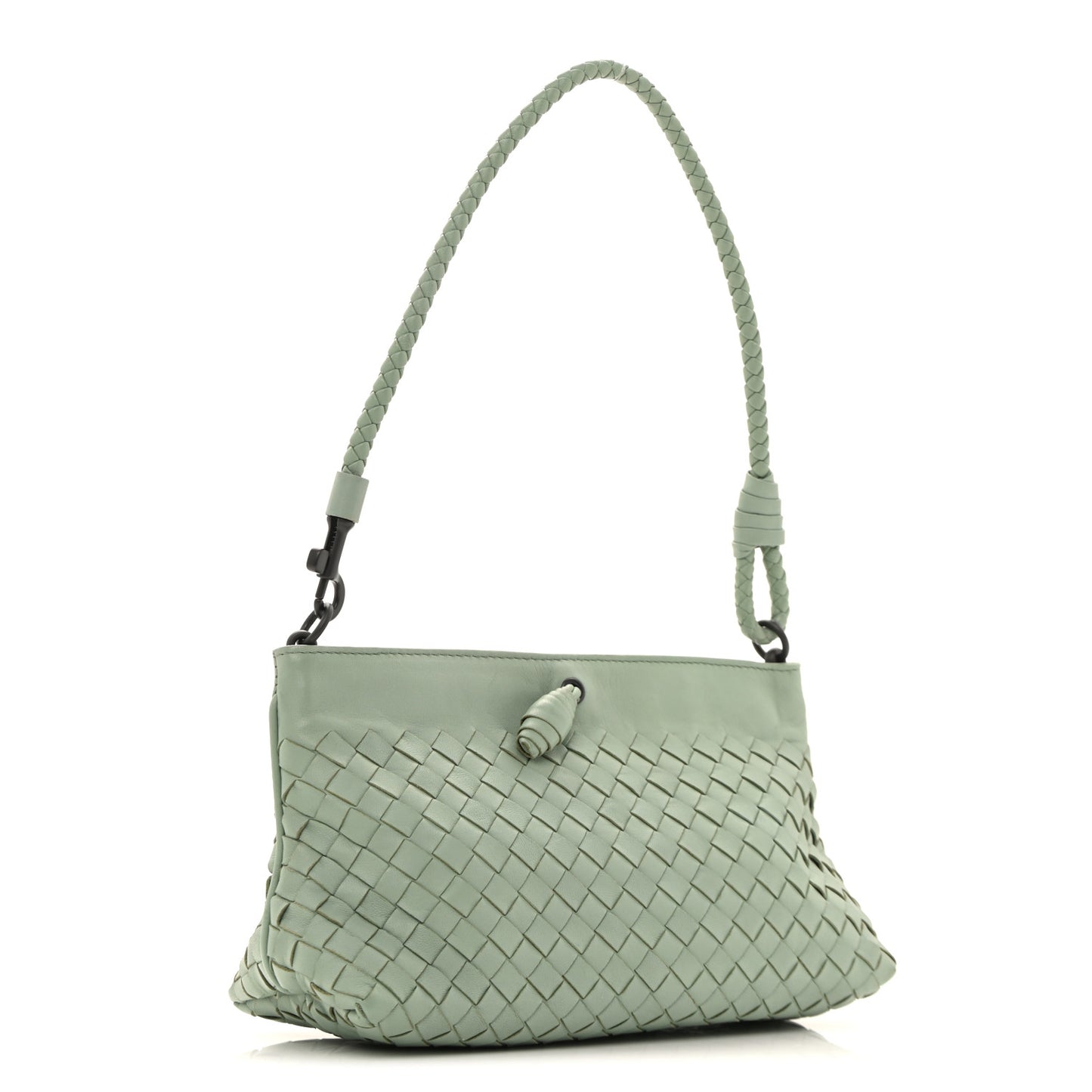 Nappa Intrecciato Mini Shoulder Bag Sauge
