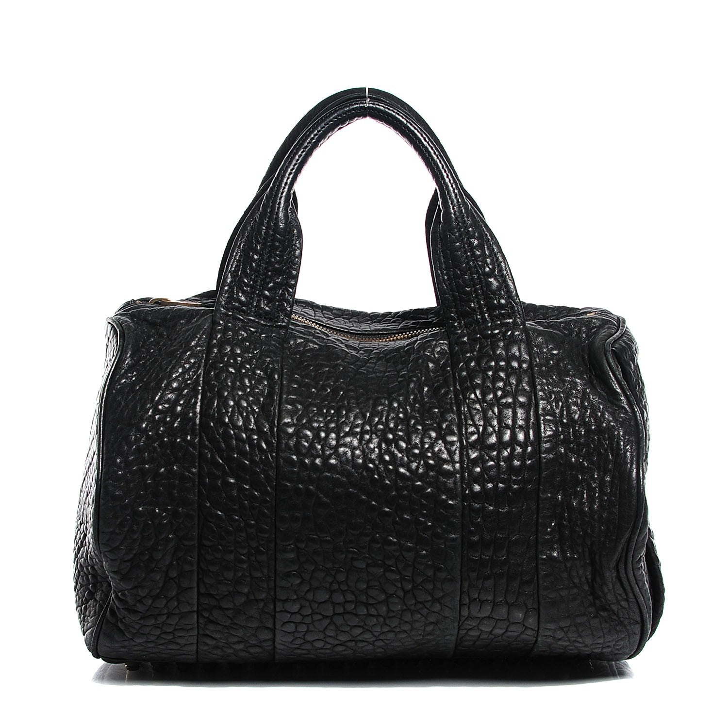 Alexander Wang Pebbled Lambskin Rocco Black Antique Brass Hardware 1 of 6