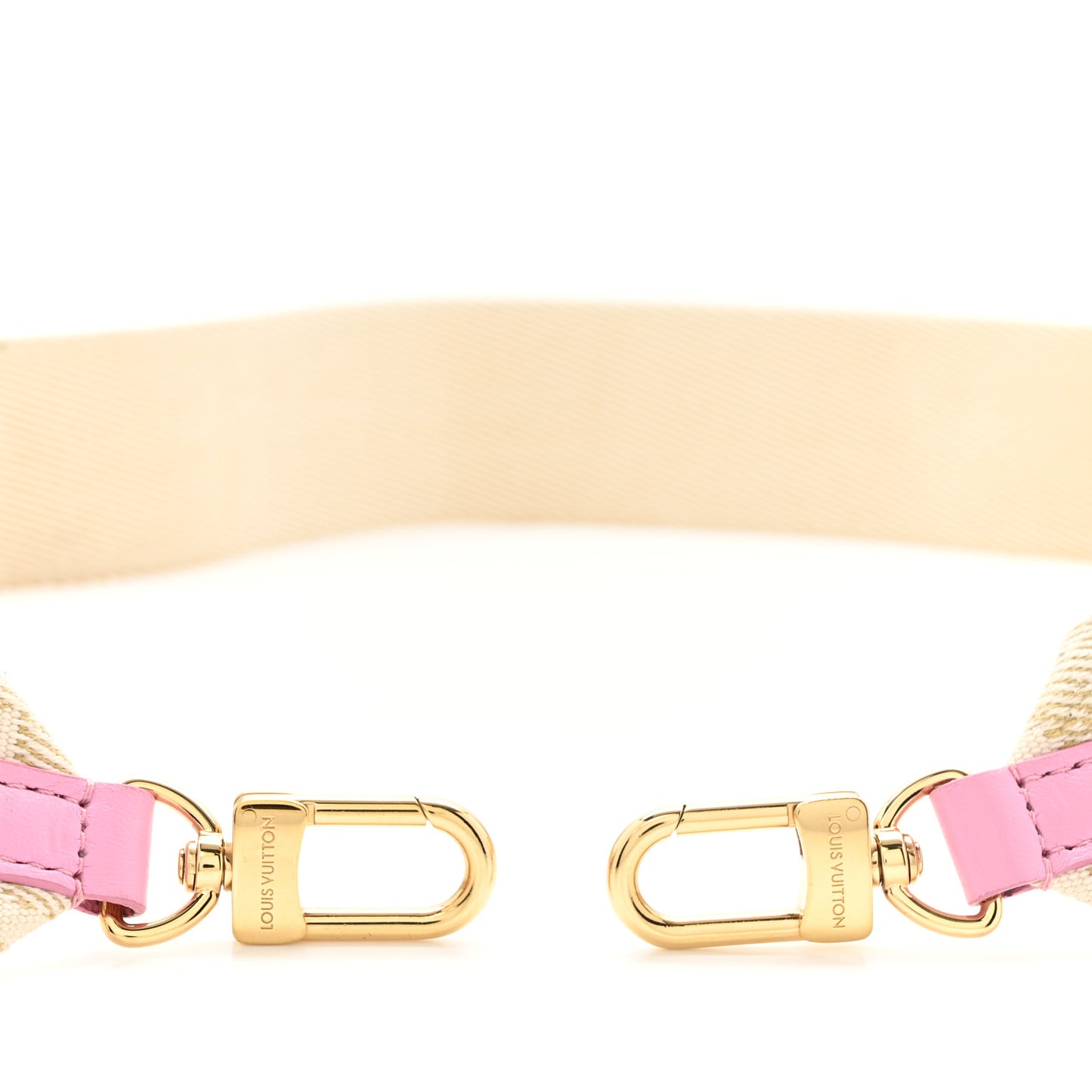 Monogram Utility Crossbody Bandouliere Shoulder Strap Beige Pink