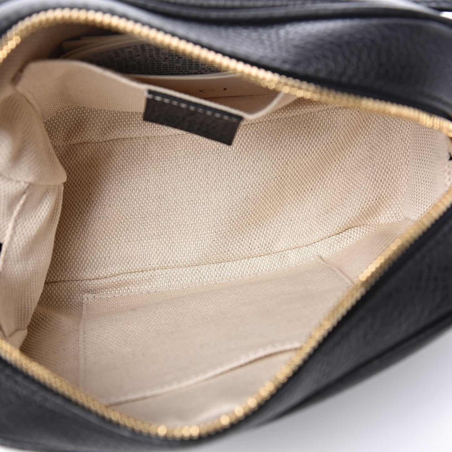 Pebbled Calfskin Small Soho Disco Bag Black