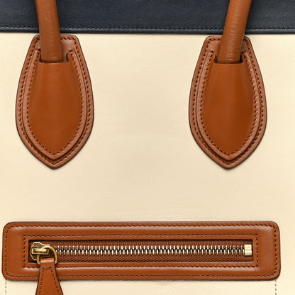 Celine Elephant Calfskin Mini Tri-Color Luggage Brown 7 of 13