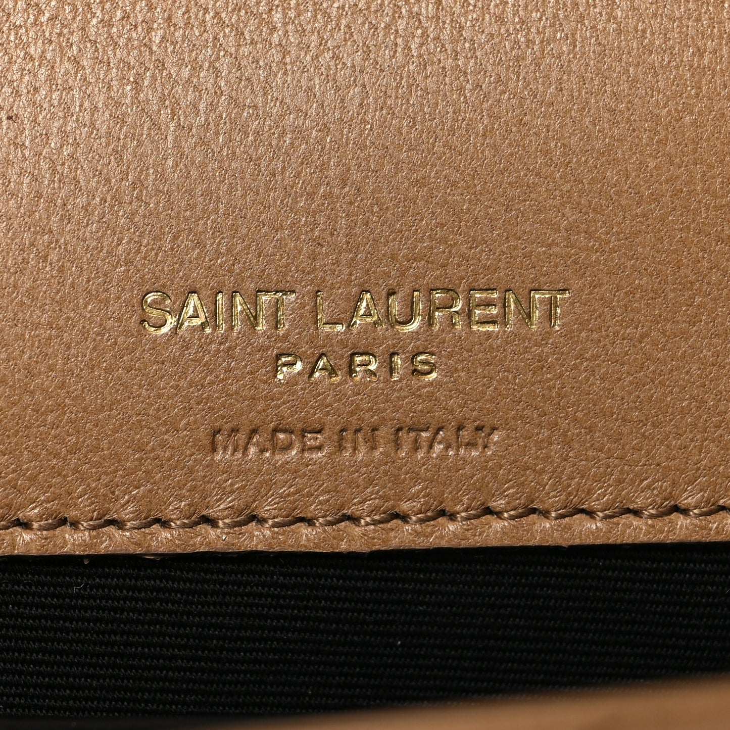 Lambskin Chevron Quilted Mini Loulou Natural Tan