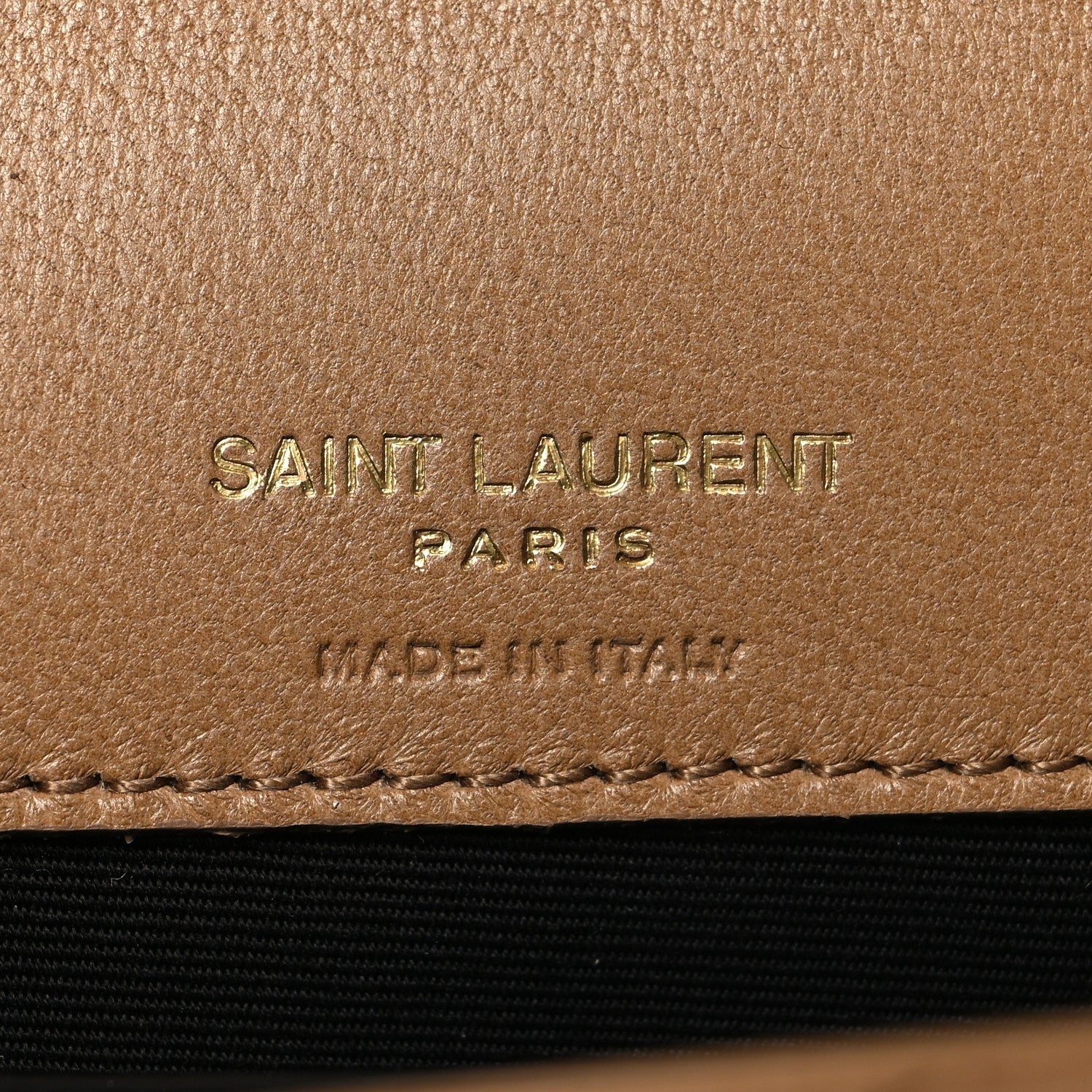 Saint Laurent Lambskin Chevron Quilted Mini Loulou Natural Tan 7 of 11