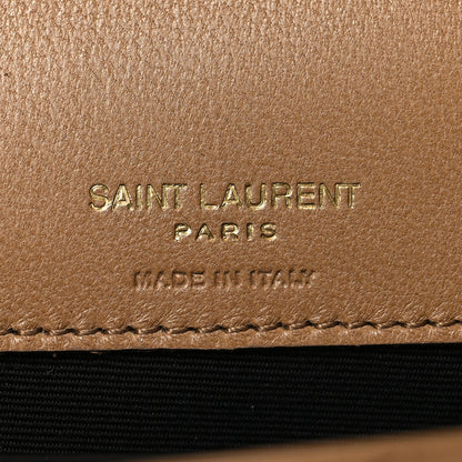 Saint Laurent Lambskin Chevron Quilted Mini Loulou Natural Tan 7 of 11