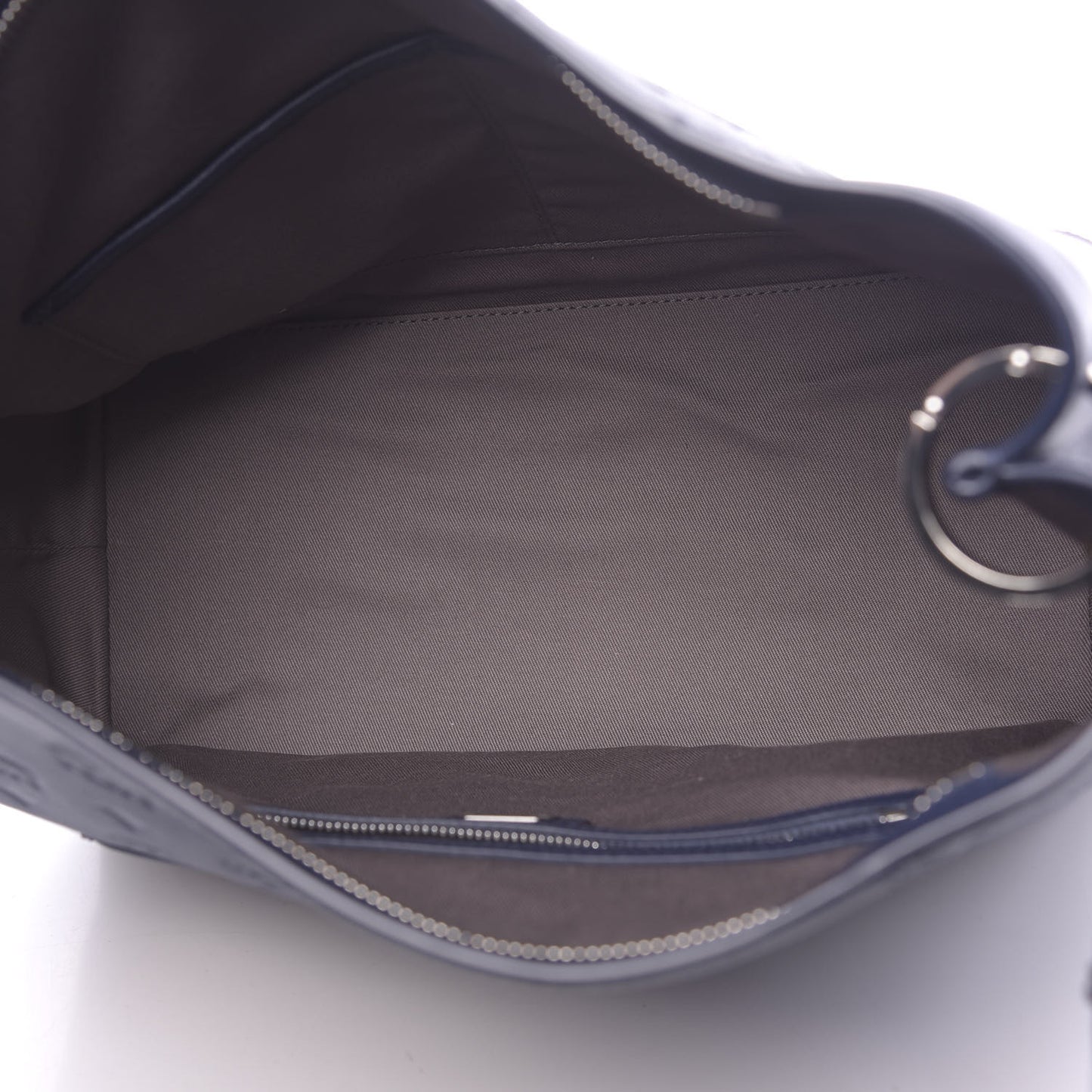 Calfskin Ottomar Monogram Medium Klara Hobo Navy Blue