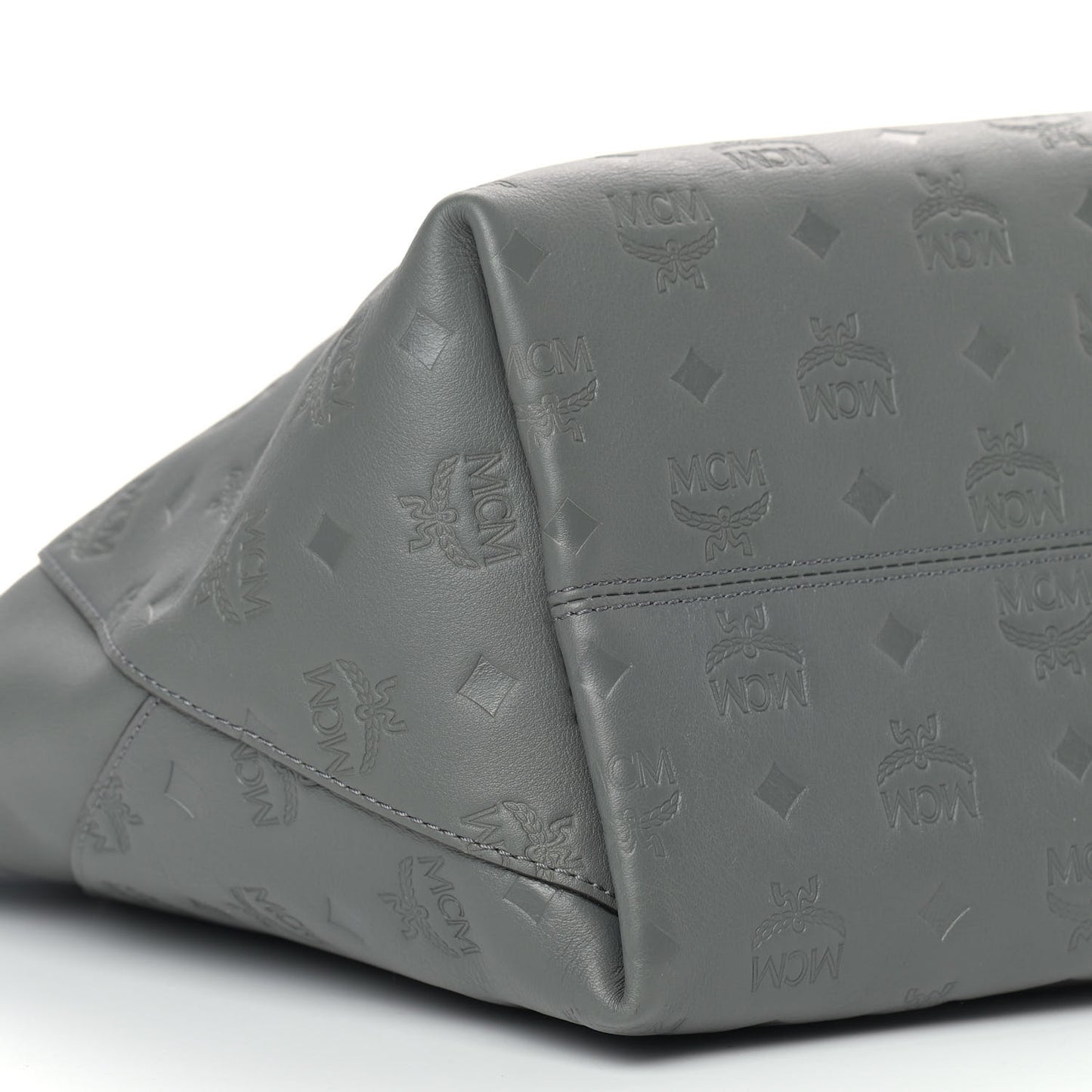 Calfskin Ottomar Monogram Medium Klara Top Zip Tote Charcoal