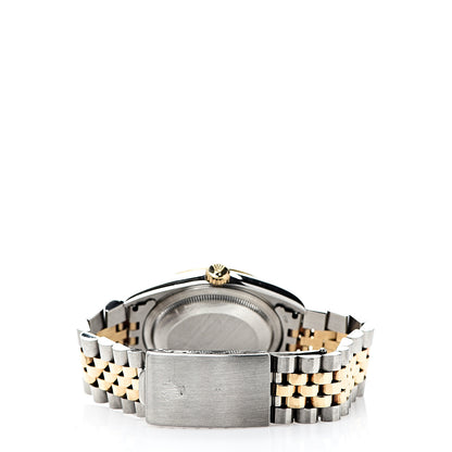 Rolex Stainless Steel 18K Yellow Gold Mother of Pearl 36mm Oyster Perpetual Datejust Watch 16233 3 of 5