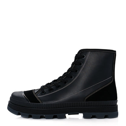 Jimmy Choo Nappa Crosta Suede Nord Combat Boots 43 Black 1 of 8