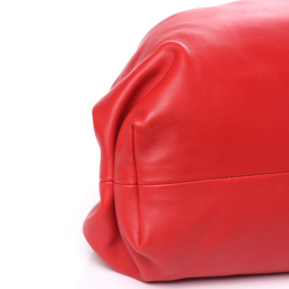 Bottega Veneta Smooth Butter Calf The Pouch Oversized Clutch Bright Red 9 of 10