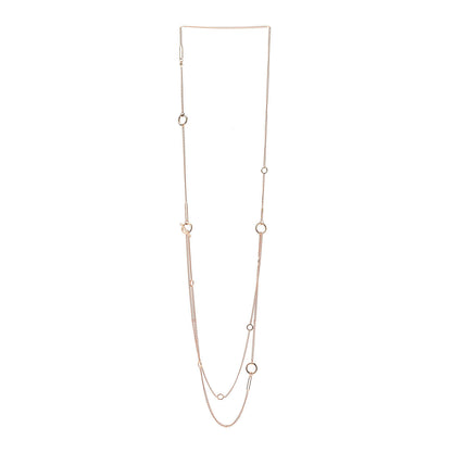 Hermes 18K Rose Gold Echappee Extra Long Necklace 3 of 5