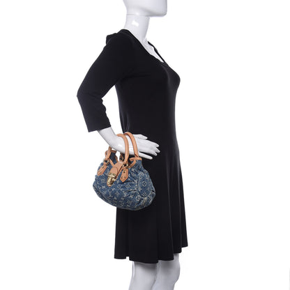 Louis Vuitton Monogram Denim Pleaty Blue 2 of 12