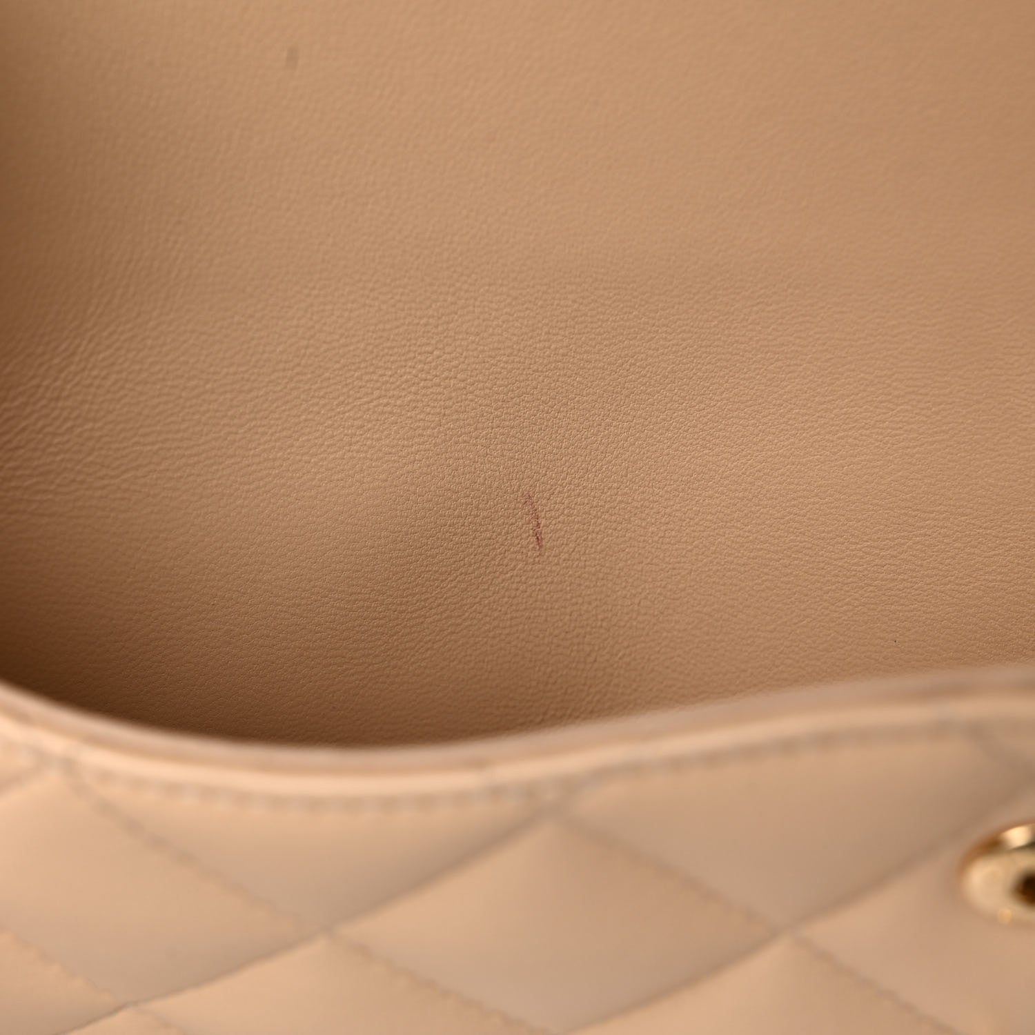 Chanel Lambskin Quilted Jumbo Double Flap Beige 12 of 16