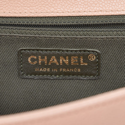 Chanel Caviar Quilted New Medium Boy Flap Beige Clair 6 of 8