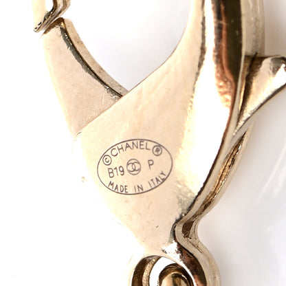 Chanel Metal Strass Crystal Chain Logo Belt Gold 4 of 4