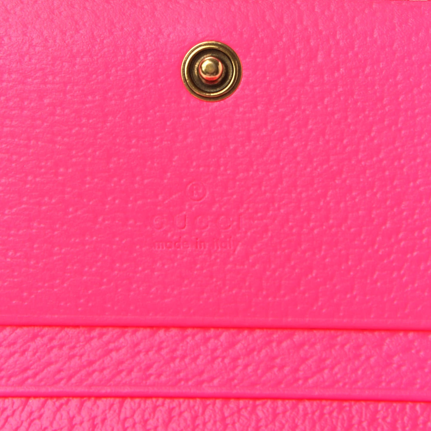 Calfskin Flora Print Zumi Card Case Fuxia Fluo