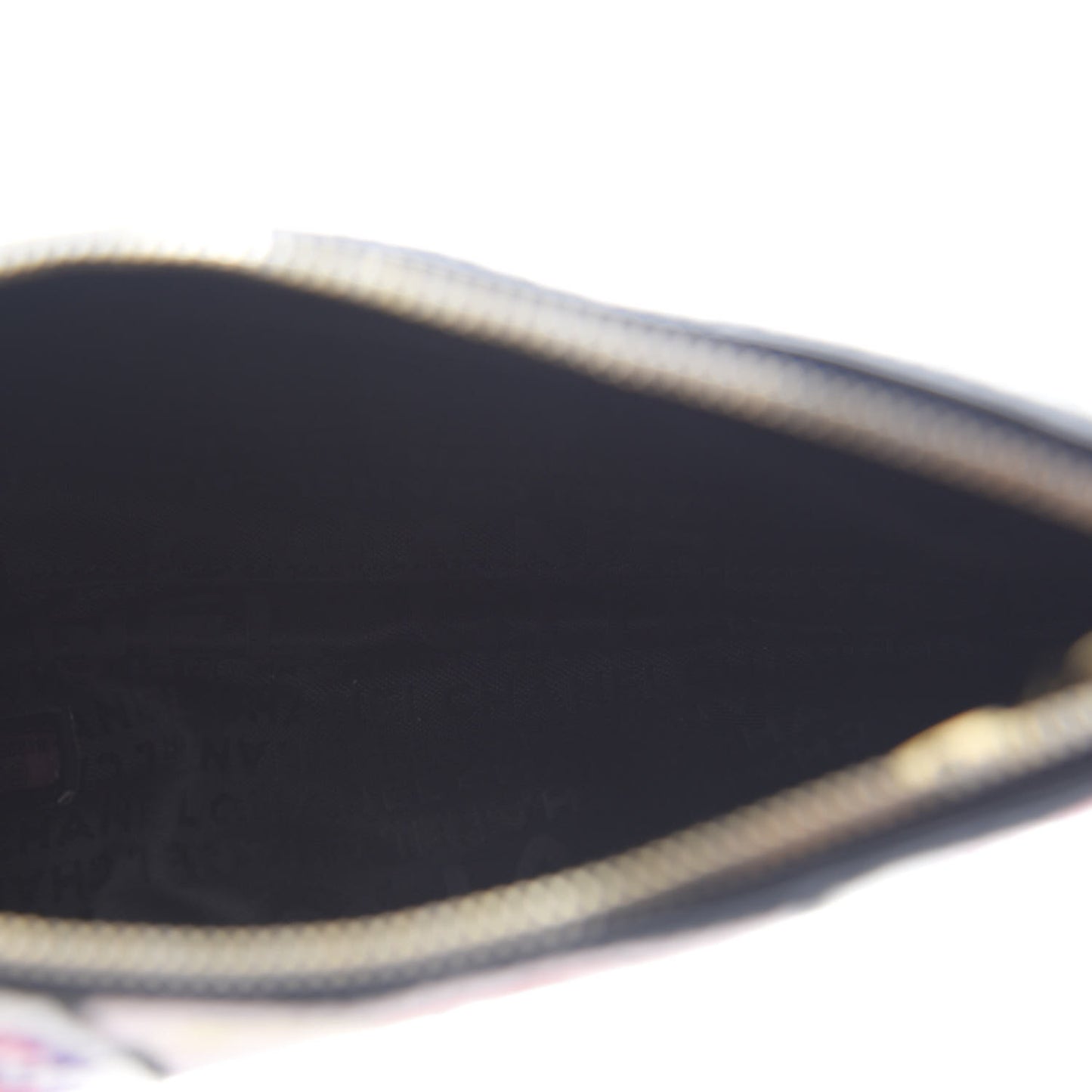 Needlepoint Precious Symbols Clutch Shoulder Bag Black