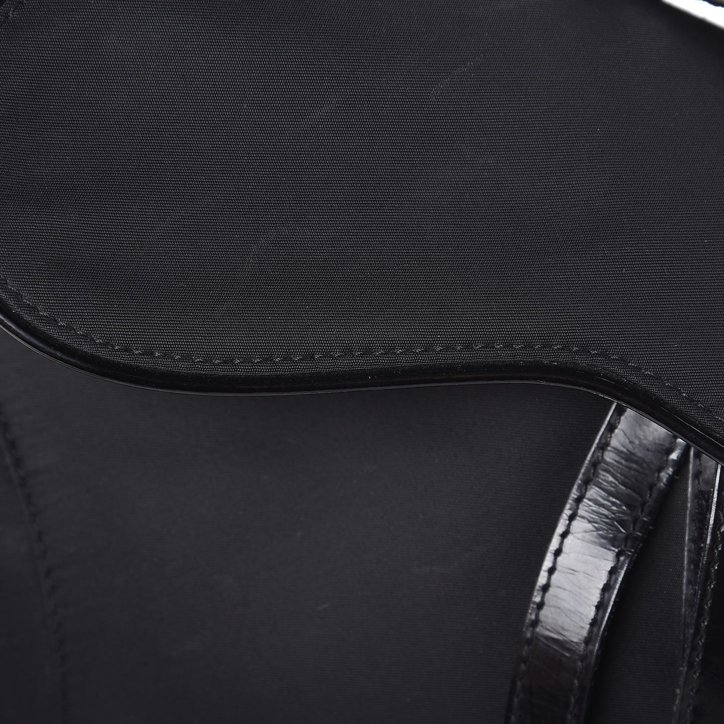 Nylon Saddle Bag Black