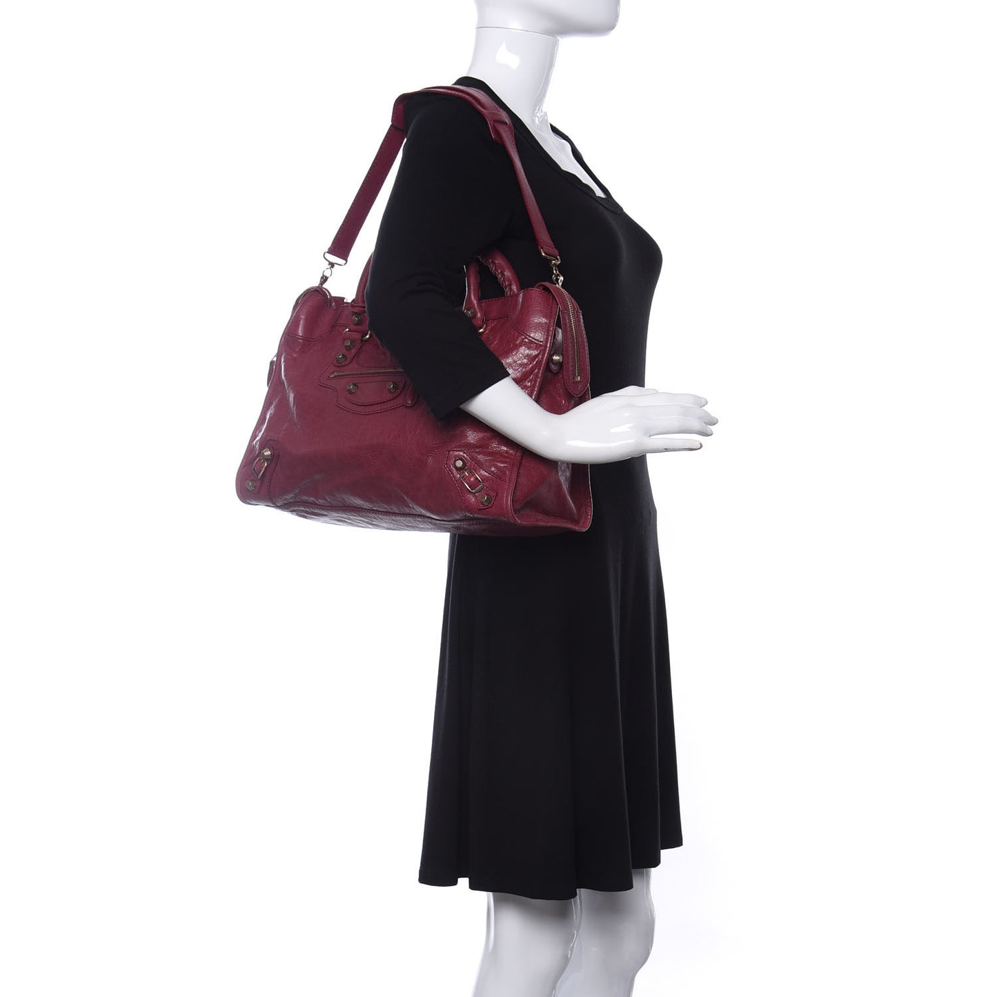 Agneau Giant 12 Rose Gold Hardware City Cassis