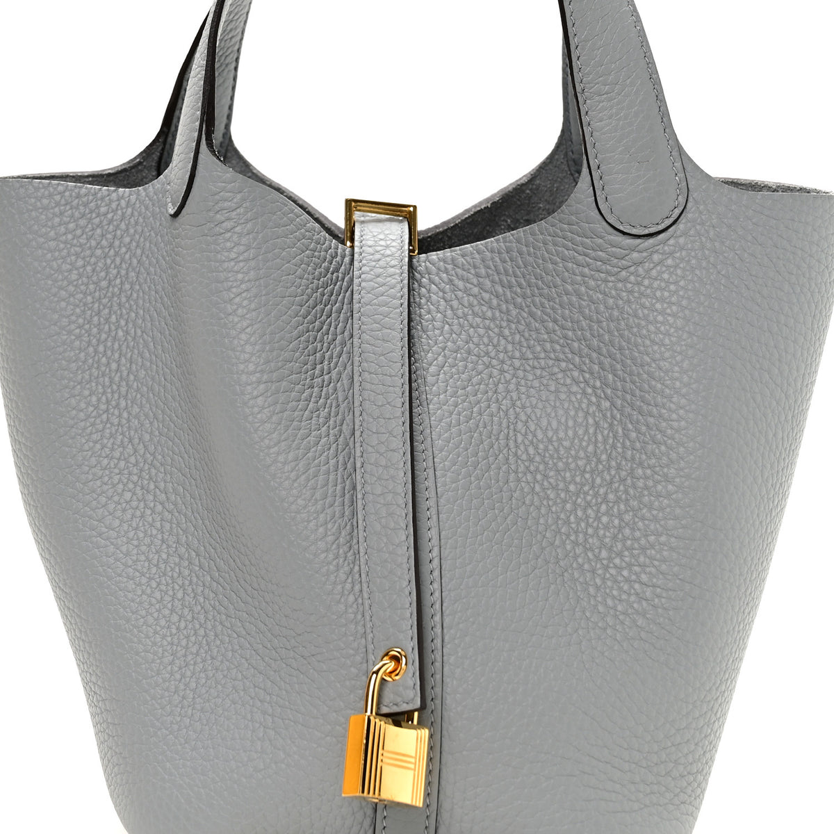 Hermes Taurillon Clemence Picotin Lock 18 PM Gris Pantin 8 of 13
