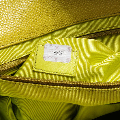 Chanel Caviar Shoulder Bag Yellow 8 of 8